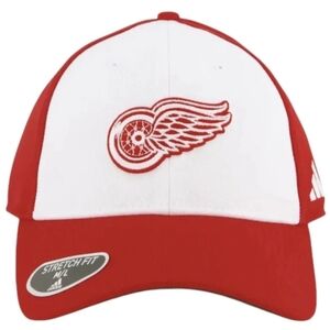 Adidas Red and White Cap with Logo